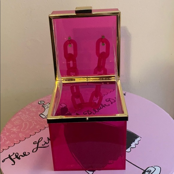 Pink Transparent Box Handbag - Picture 5 of 7